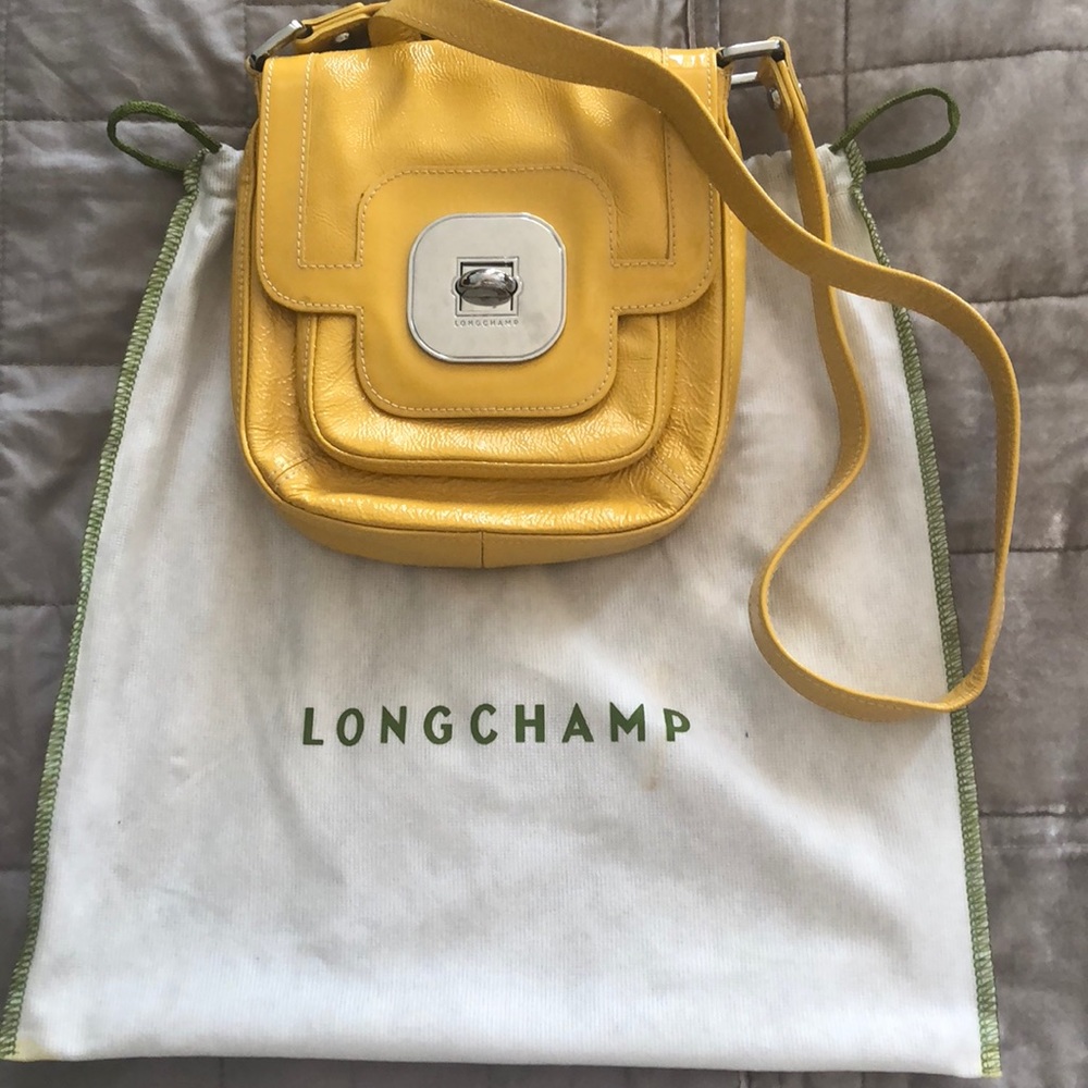 Longchamp purse yellow Authentic